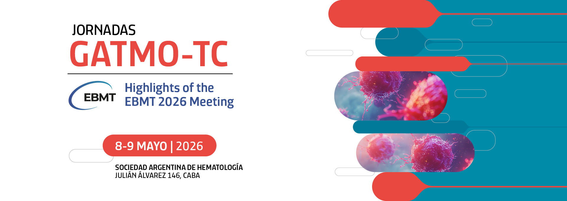 Jornadas GATMO-TC 2026 – 8 y 9 de Mayo – Sociedad Argentina de Hematología, Julián Álvarez 146, CABA